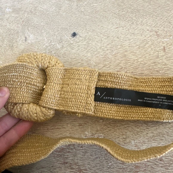 Anthropologie Raffia Stretch Belt - Picture 7 of 9